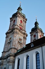Fototapeta na wymiar Stiftskirche St. Gallen, Schweiz