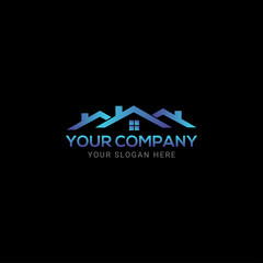 Creative colorful building logo vector