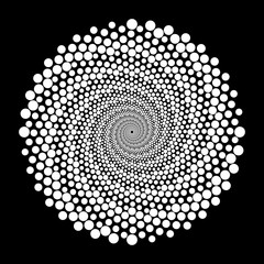 Design spiral dots backdrop