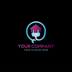 colorful House repair logo Design