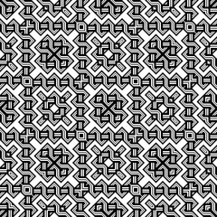 Design seamless monochrome geometric pattern