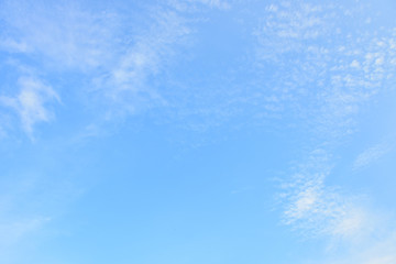 Blue sky white cloud white background. Beautiful sky and clouds in the afternoon.