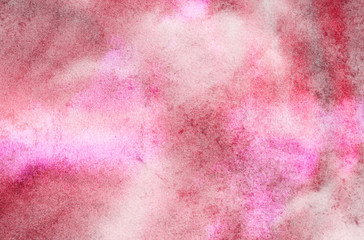 Bright watercolor painted magenta canvas for splash design, invitation background, vintage...
