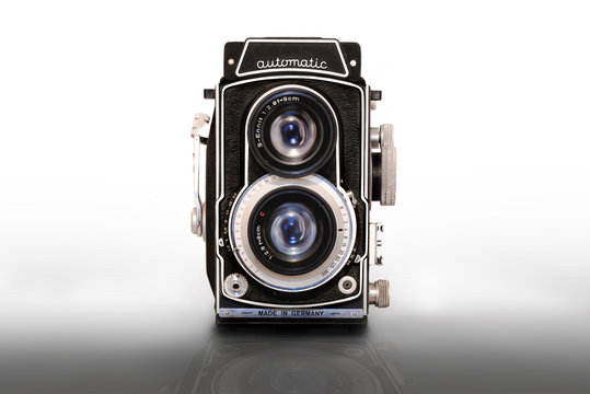 Old vintage camera medium format