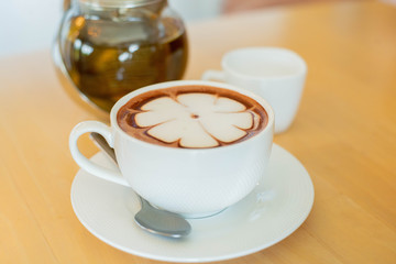 chocolate drink, hot chocolate drink, chocolate milk, latte art 