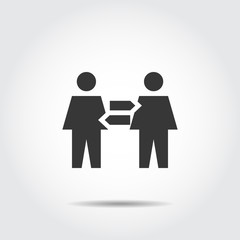 Business People Icon Switch Work Vector