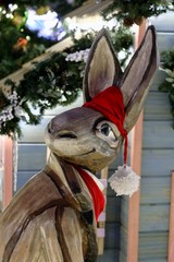 portrait of christmas rabbit