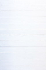 Vintage white wood background . Old wooden plank painted in white color.