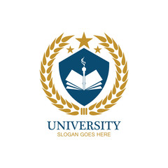 University, Academy, School and Course logo design template