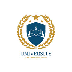 University, Academy, School and Course logo design template