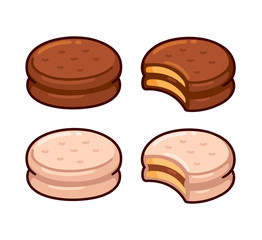 Alfajor cookie set