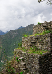 Inca architecture of the sacred valley of Machu Pichu, Cusco Peru