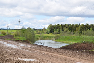 road in the countryside