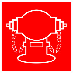 Fire Hydrant Symbol Sign, Vector Illustration, Isolate On White Background Label. EPS10
