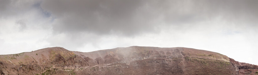 Fototapeta na wymiar side of mount vesuvius volcano