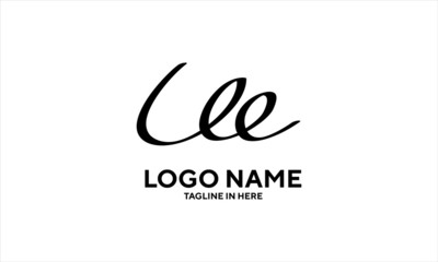 The concept of the logo with the initials letter C is a simple classical model handwritten script, very suitable for a symbol or company logo in an art or photography midwife