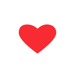 Heart icon in flat style vector illustration