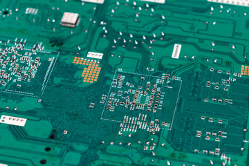 Nowoczesna elektronika. Zbliżenie na laminat SMD © danielszura