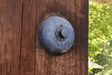 Door at Yamagata castle, Yamagata, Japan