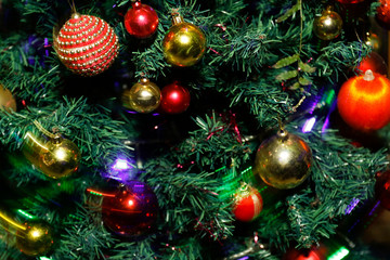 Obraz na płótnie Canvas christmas and new year holidays background