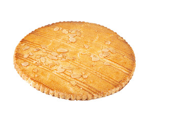 butter shortbread cookies on white background broyé du poitou french bakery - obrazy, fototapety, plakaty