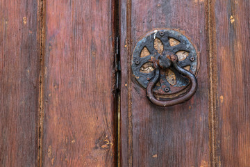 Old Wood Door Handle
