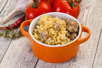 Bulgur with meat