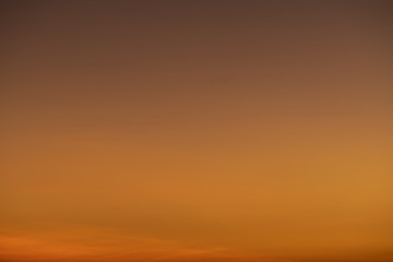 Sky gradient from blue to orange sunset