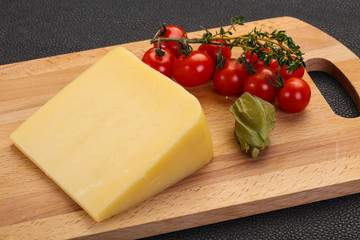 Hard parmesan cheese piece