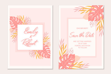 Wedding invitation template