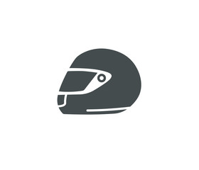 Motorcycle helmet icon vector