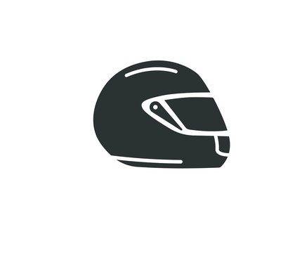 Motorcycle helmet icon vector