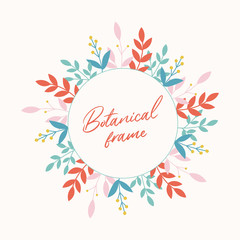 Obraz premium Botanical vector frame.