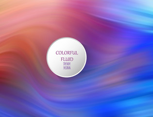 Modern colorful flow poster. Wave Liquid shape in blue color background. Art design for your design project.