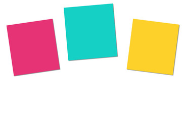 set of colorful sticky notes