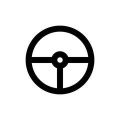 Steering wheel icon design trendy