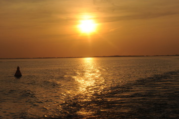 Sonnenuntergang an Vitter Bodden