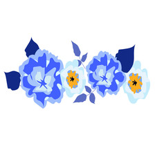 abstract floral background with flowers