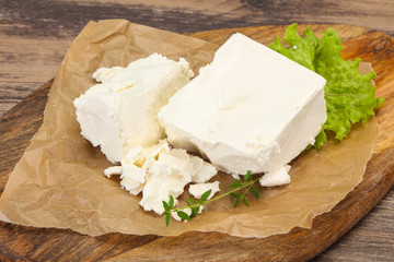 Greek traditional Feta soft cheese