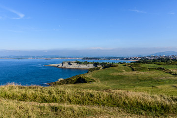 Fototapeta na wymiar Image of the coast in Santander, Cantabria.