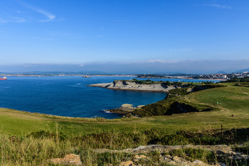 Image of the coast in Santander, Cantabria.