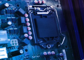 Fototapeta premium Computer microprocessor chip development