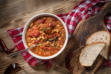 Mexican chili con carne.