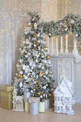 The interior of the New Year's photo studio