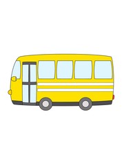 bus isolated on white background