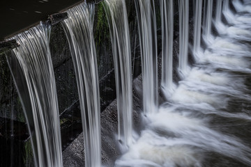 Little urban waterfall.