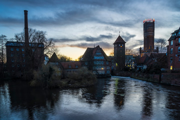 Obraz premium Evening in Lüneburg.
