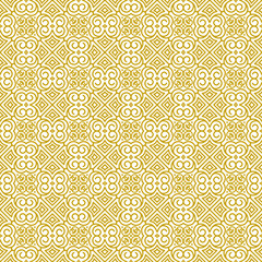 Vector seamless line art repeat background in traditional oriental ethnic style 3
