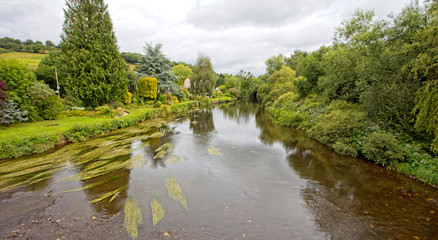 Fototapeta na wymiar The River Exe at Bickleigh, Devon, England, UK. (HDR)
