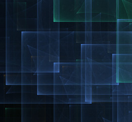 Abstract fractal pattern on black background